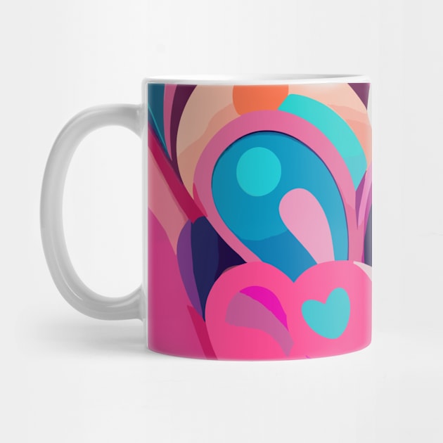 Abstract pink color tone Valentines ,brafdesign by Brafdesign